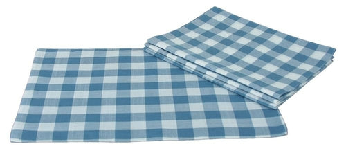 Gingham Check Placemats, 13"x19", Set of 4