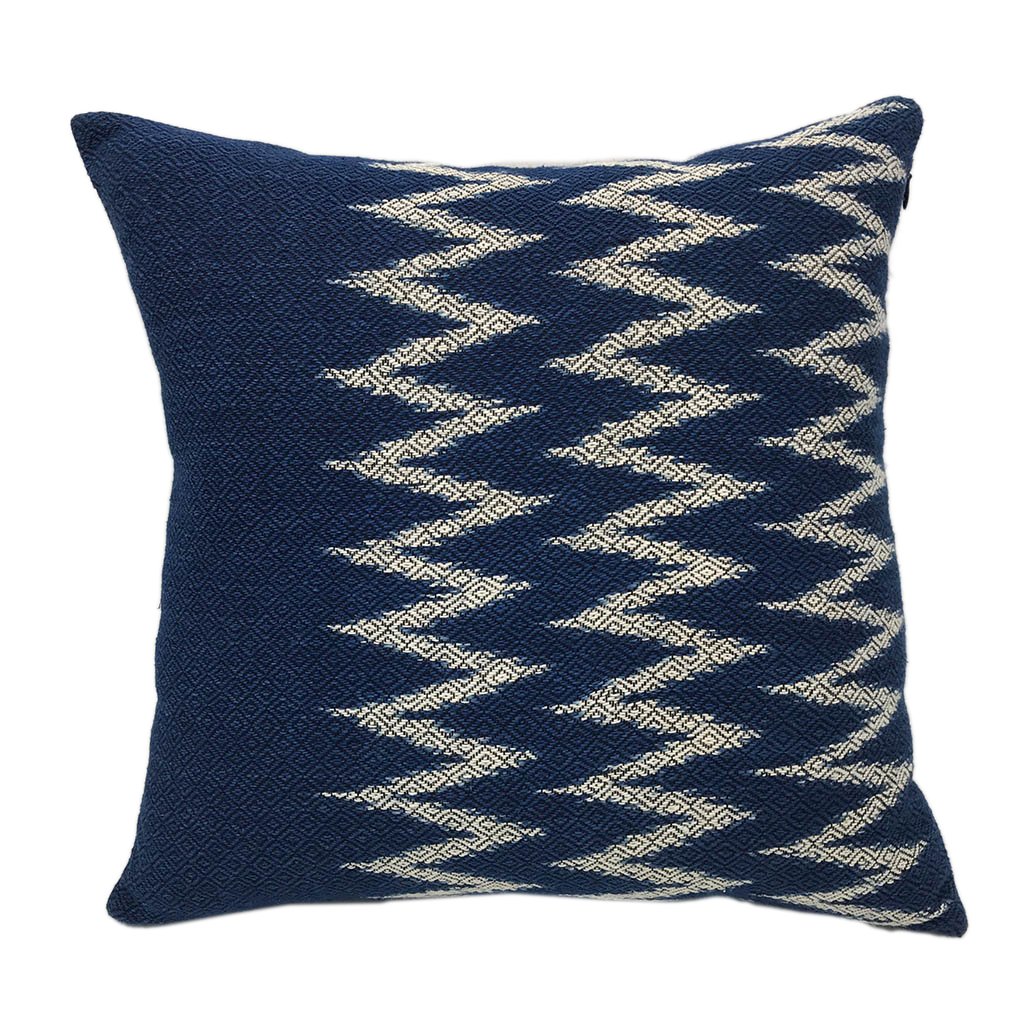 Indigo Chevron Pillow Cover